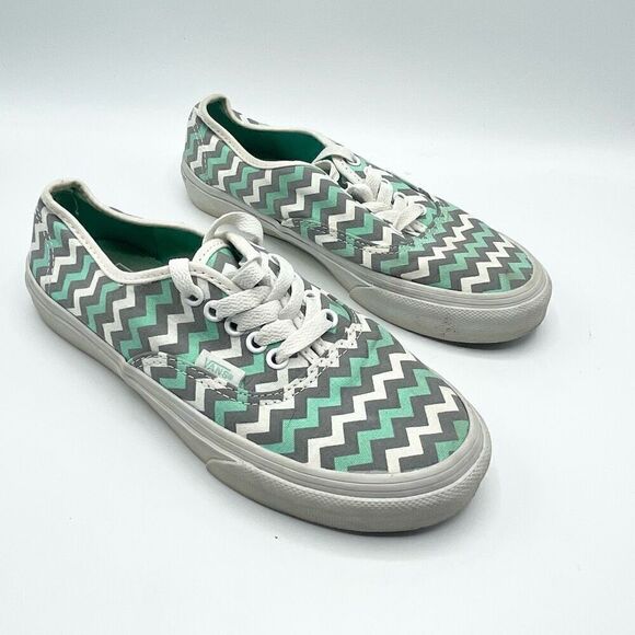 Vans Authentic Gore Skyway ZigZag Green Womens 6 - Picture 2 of 12